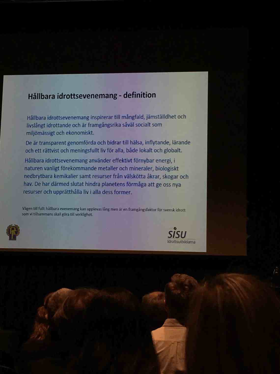 Hållbarhet Riksidrottsförbundet upplevelser