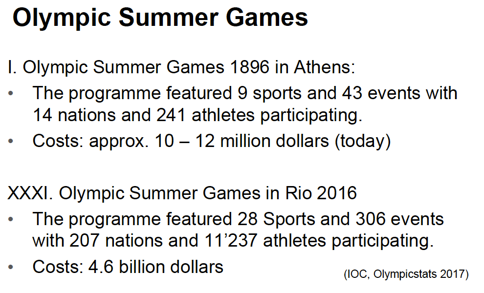 Sommar OS sport management betydelse