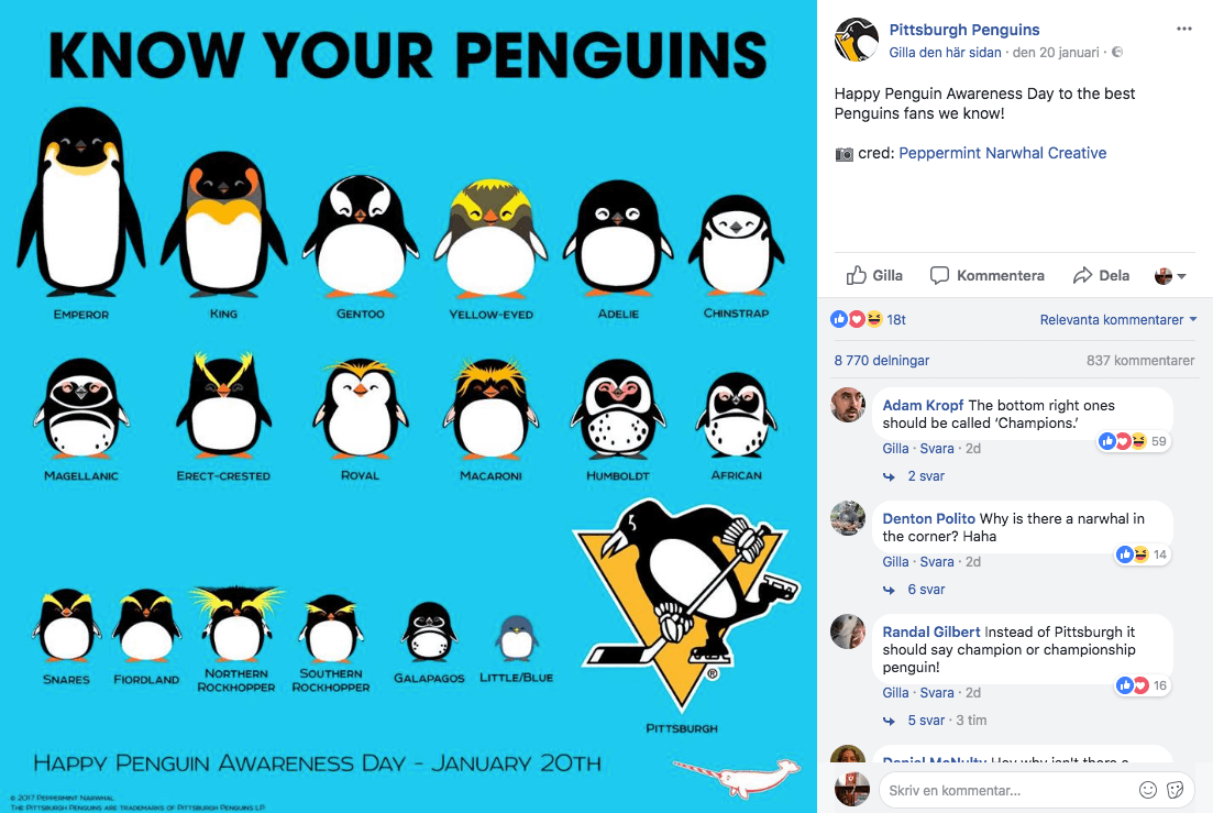 Facebookinlägg Sportmarknadsföring Sportmedia Sportidealisten Idrottsvetare Digital sport